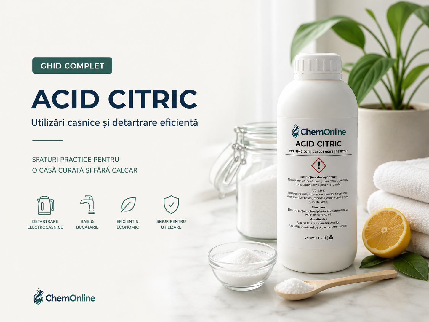 Ghid complet de utilizare a acidului citric – Tot ce trebuie să știi