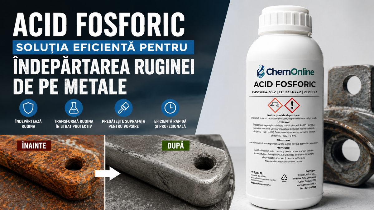 Cum îndepărtezi rugina de pe metal cu acid fosforic – ghid complet, explicații, metode și rezultate profesionale