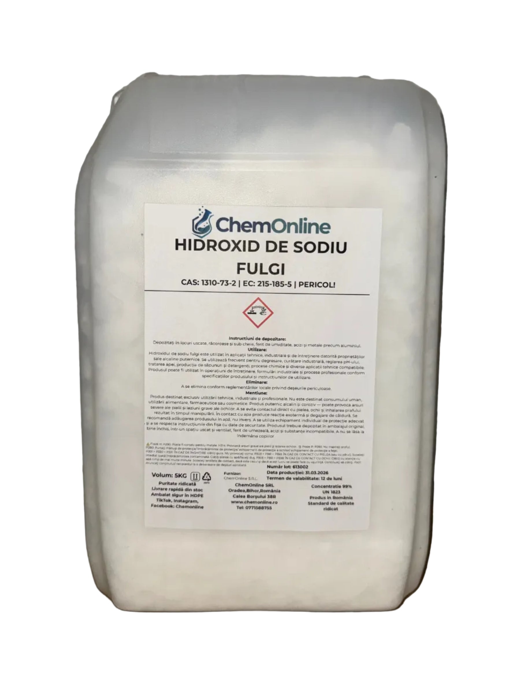 Hidroxid de Sodiu Fulgi 99%