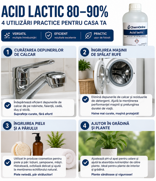Acid Lactic 80–90%