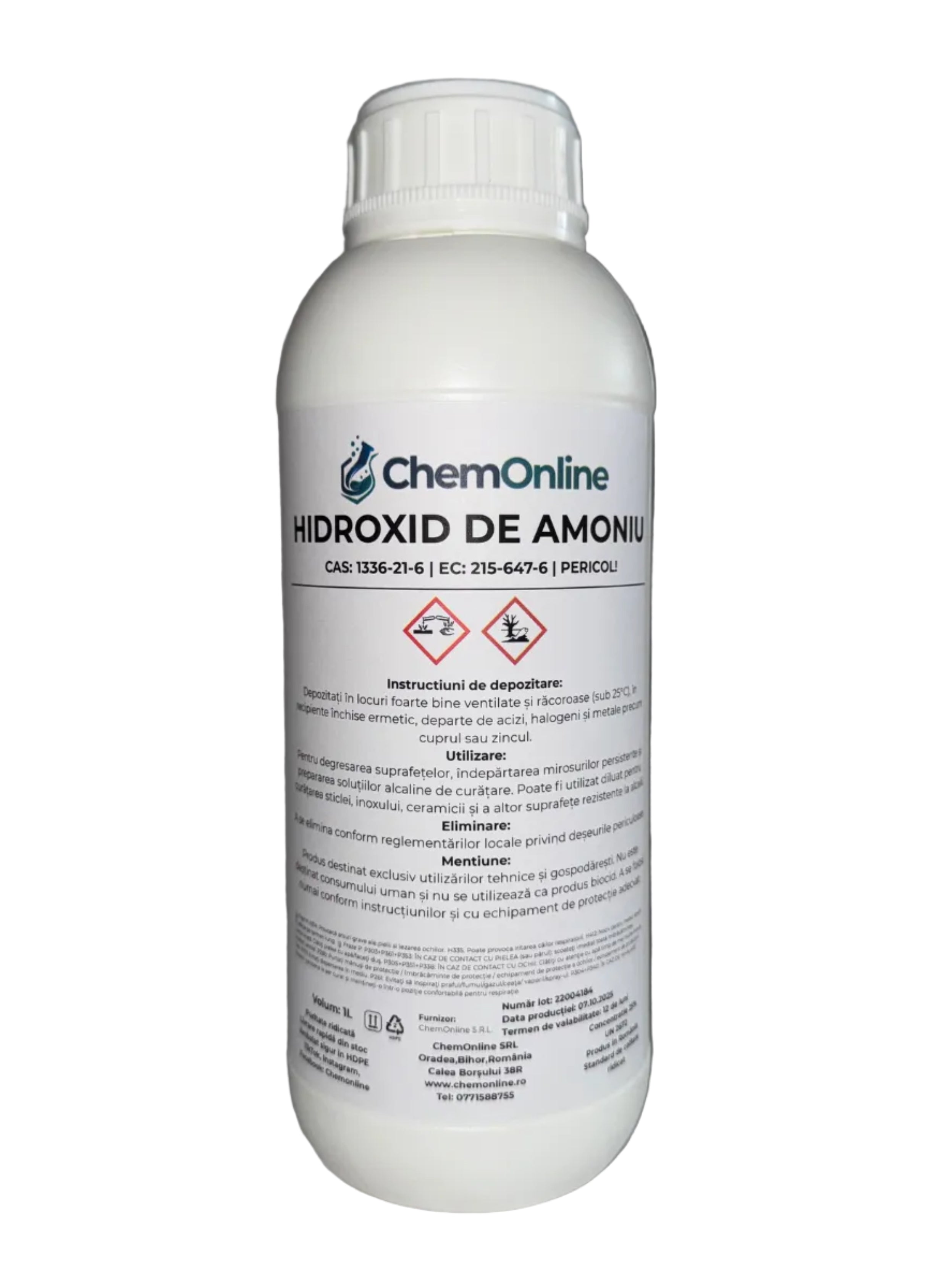 hidroxid de amoniu 25% 1L