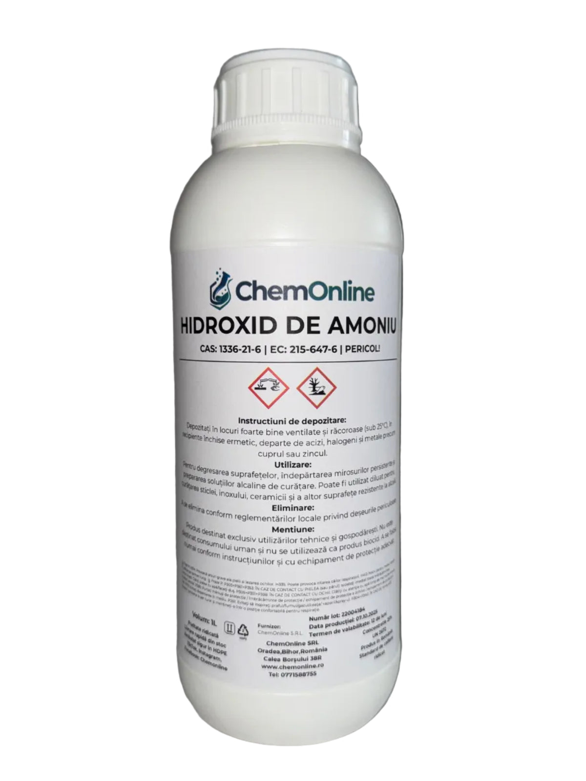 hidroxid de amoniu 25% 1L